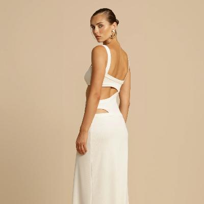 Arcina Ori Jetta Long Dress - White Size XS thumbnail 2