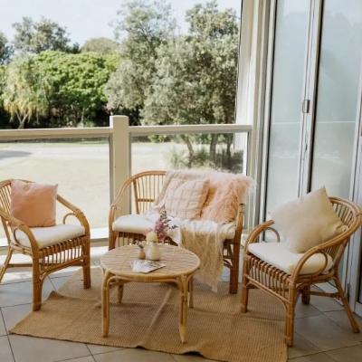 Rattan 4 Piece Setting