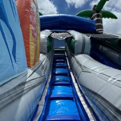 Hawaiian Dual Lane Waterslide Inflatable thumbnail 5
