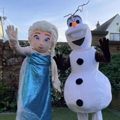Olaf Snowman Inspired Frozen Mascot Costume Hire - Kids Party thumbnail 2