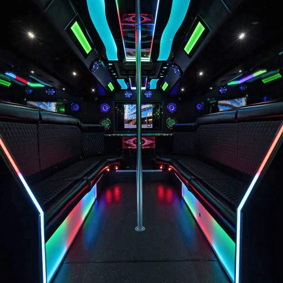 30 seater Elite Limo Party Bus thumbnail 2