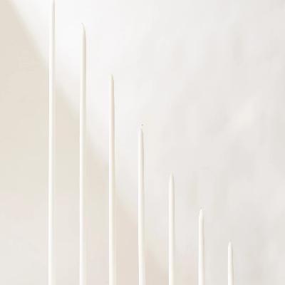 White Taper Candles - 76cm - PAIR thumbnail 1