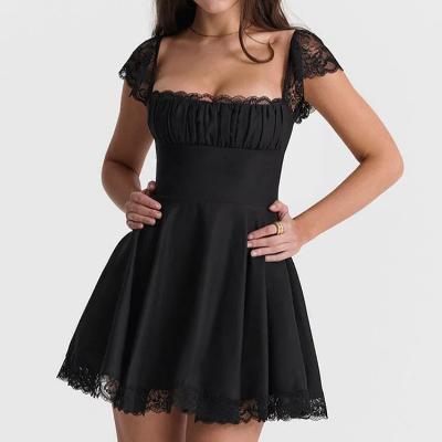House of CB Kaia Black A Line Mini Dress - Size XS thumbnail 2
