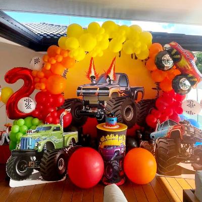 Monster Truck Round Backdrop Package thumbnail 2