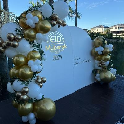 "Double the Classy" Backdrop and Balloon Garland Package thumbnail 4