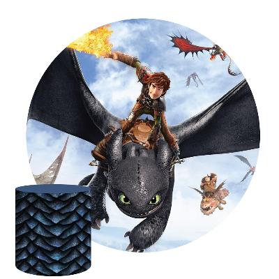 How to Train Your Dragon Round Backdrop Package thumbnail 1