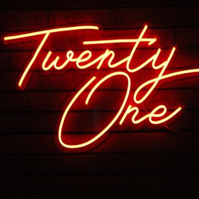 Twenty One Neon Sign