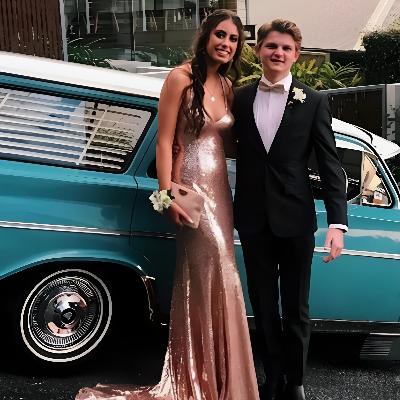 Alamour the Label Rose Gold Long Sequin Gown Size 8