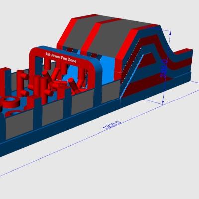 Fun Zone Inflatable Obstacle Course thumbnail 3