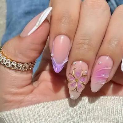 flower shape nail thumbnail 6