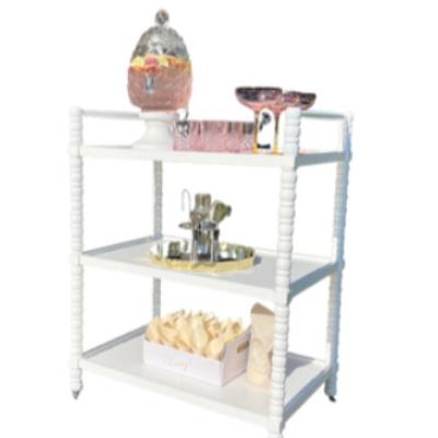 White Bar Cart