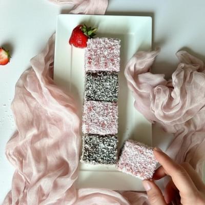 Classic Lamingtons Mixed Box (Raspberry & Chocolate) thumbnail 2