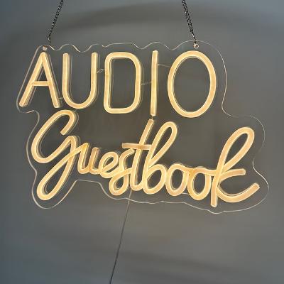 Audio Guestbook neon signs