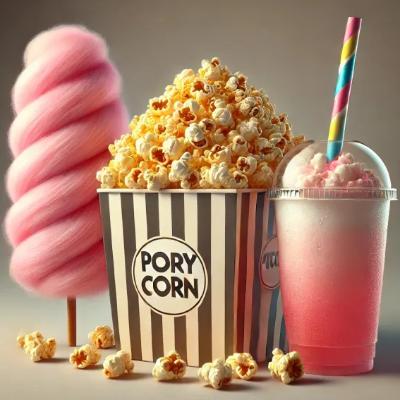 Three Food Machine Popcorn, Fairy Floss , Slushy