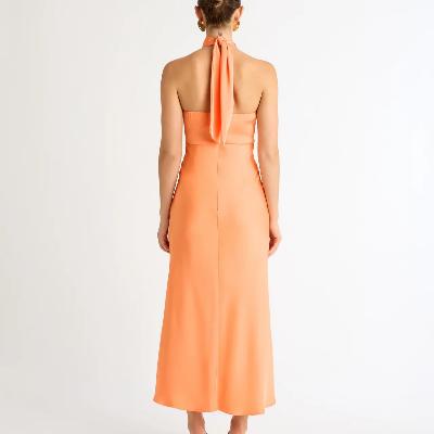 Sheike Jasmine Midi Dress - Apricot Size 8 thumbnail 2