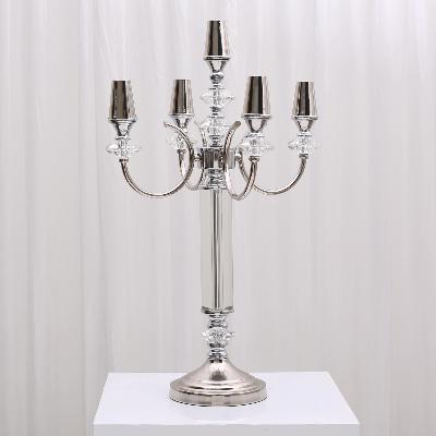 Sienna 5 Arm Candelabra - Silver thumbnail 1