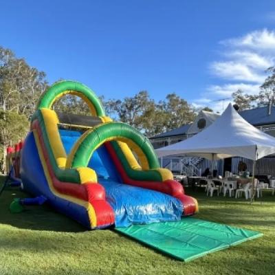 20m Rainbow Inflatable Obstacle Course thumbnail 2