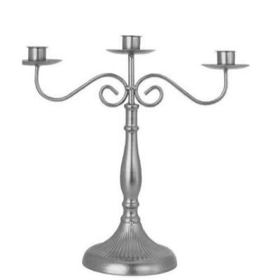 Styling - 3 Arm Silver Candelabra