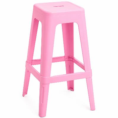 Stool - Tall Polypropylene Replica Tolix Stool in Pink