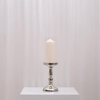 Sophia Pillar Candleholder - Small/Silver thumbnail 1
