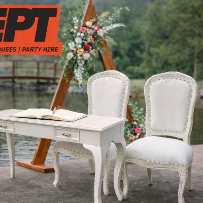 Chair - Luxury signing table and chair set thumbnail 1