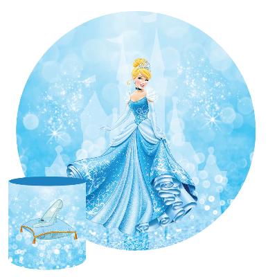Cinderella Round Backdrop Package