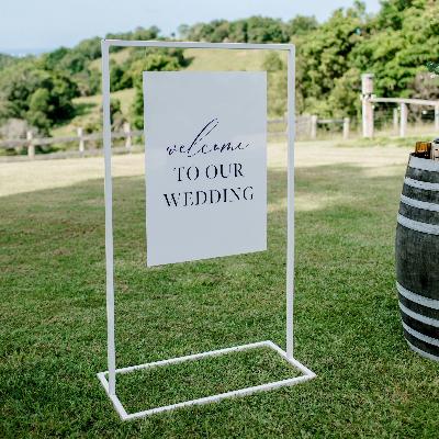 Acrylic Welcome Sign