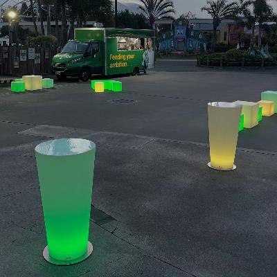 LED Ghost Bar Stool