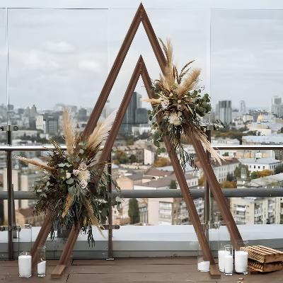 Wooden Double Triangle Arbour thumbnail 4