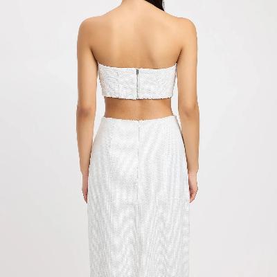Kookai Siena Sequin Maxi Set - White Size 10 thumbnail 3