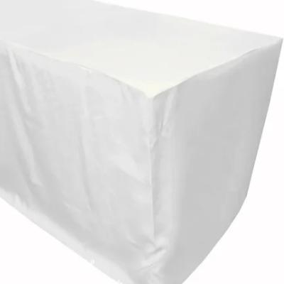 Tablecloth 6Ft (1.8m) Fitted Polyester White