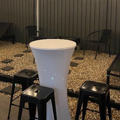 White Stool Hire - BHQ GOLD COAST