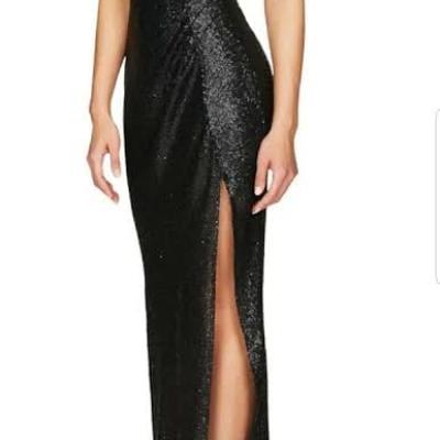 Nookie Adele Sequin Gown - Black Size M thumbnail 3