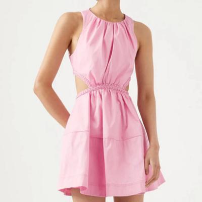 AJE Voyage Braided Cut Out Mini Dress Pink Size 8 thumbnail 2