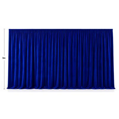 Backdrop - Navy Blue Panel 1x3 meters (with curtain rod holes) thumbnail 1