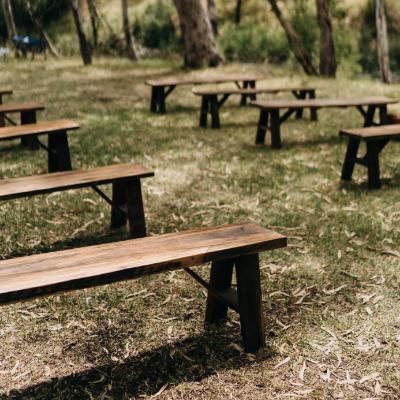 Rustic Timber Bench Seats thumbnail 2