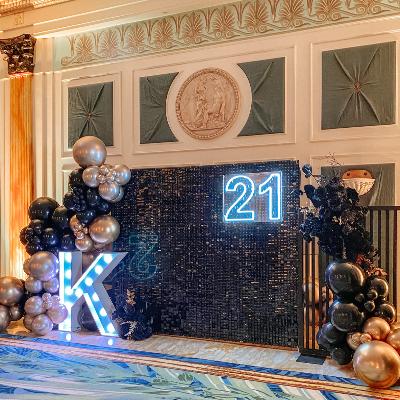 Black Shimmer Wall Backdrop