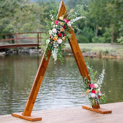 Timber A-frame wedding Arbour