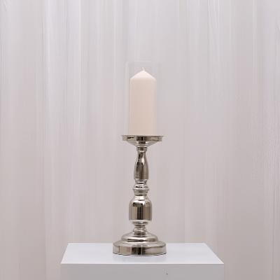 Sophia Pillar Candleholder - Large/Silver thumbnail 1