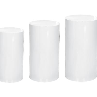 White Cylinder Plinth