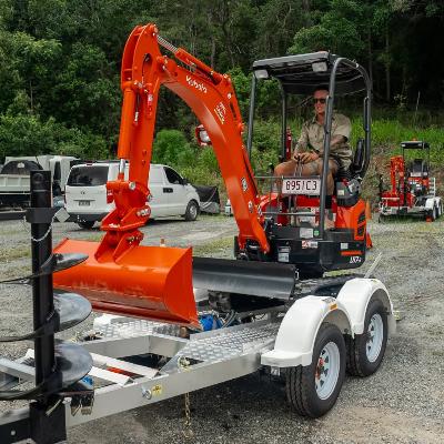 Kubota U17-3 Excavator Dry Hire with Auger thumbnail 2