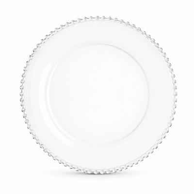 Clear Beaded Charger Plate