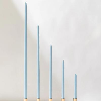 Sky Blue Taper Candles - 60cm - PAIR thumbnail 1
