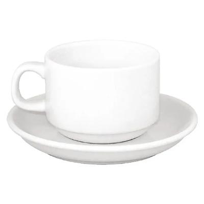 Cup and Saucer WHITE (10 Pack) thumbnail 1