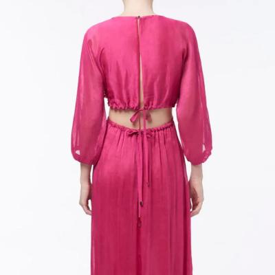 Manning & Cartell Lyrical Colours Maxi Dress Long Sleeve - Pink Size 12 thumbnail 2