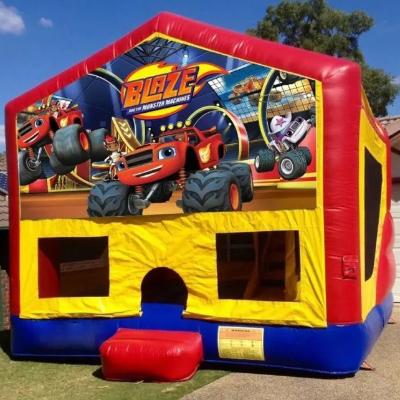 Blaze & The Monster Machines Medium Banner Jumping Castle