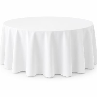 Tablecloth White 305cm Round  (Commercial Grade, Laundered including professional pressing) thumbnail 1