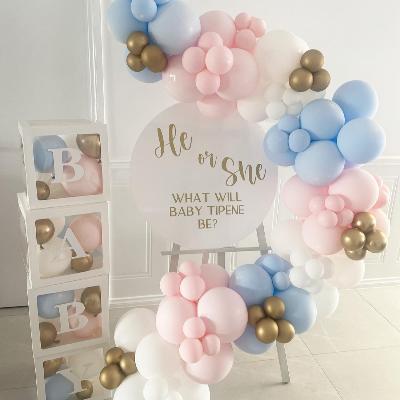 Baby Shower Personalised Acrylic Sign with Garland Package thumbnail 1