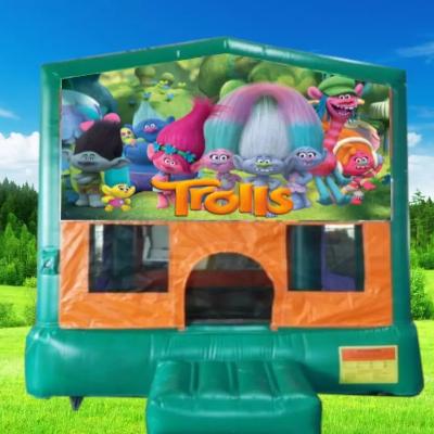 Trolls Small Banner Jumping Castle