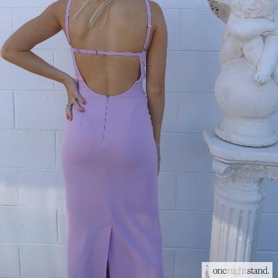 Dion Lee Split Twist Slip Dress Purple Size 8 thumbnail 2